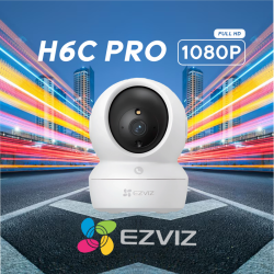 CAMARA EZVIZ IP H6C PRO 2MP 360º PT INTERIOR 1080P WIFI 2.4GHZ AUDIO BI-DIRECIONAL 📶🔒🔊