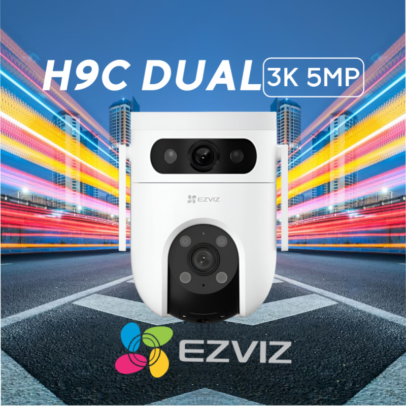 CAMARA EZVIZ IP WIFI EXTERIOR H9C DUAL 3K 5MP, ALARMA , AUDIO BIDIRECCIONAL CAMARA EZVIZ IP WIFI EXTERIOR H9C DUAL 3K 5MP, ALARMA , AUDIO BIDIRECCIONAL