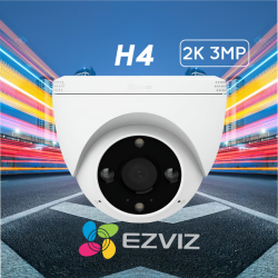 CAMARA IP EZVIZ H4 3MP 2K FULL HD , WIFI , AUDIO BIDIRECCIONAL