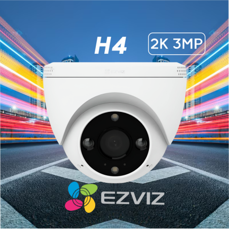CAMARA IP EZVIZ H4 3MP 2K FULL HD , WIFI , AUDIO BIDIRECCIONAL