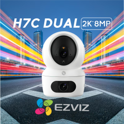 CAMARA EZVIZ H7 DUAL 2K+ 8MP CON AUDIO BIDIRECCIONAL