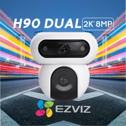 CAMARA EZVIZ EXT H90 DUAL 4MP 2K & 2K EXTERIOR