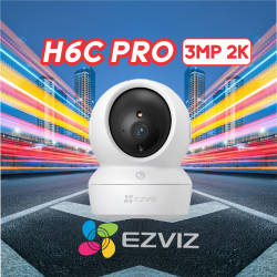 EZVIZ H6C PRO 3MP 2K /WIFI /GIRA 360°/CON AUDIO BIDIRECCIONAL📶🔒🔊