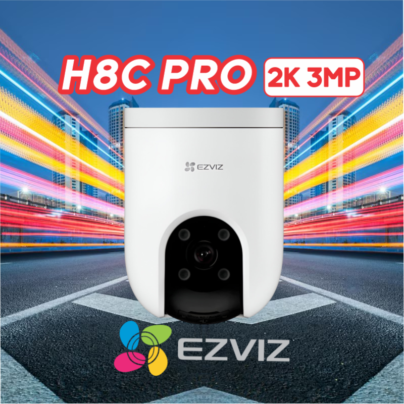 EZVIZ H8C PRO 3MP 2K/WIFI /GIRA 360°/CON AUDIO BIDIRECCIONAL 📶🔒🔊 EZVIZ H8C PRO 3MP 2K/WIFI /GIRA 360°/CON AUDIO BIDIRECCIONAL 📶🔒🔊