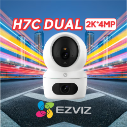EZVIZ H7C DUAL 4MP 2K+ /WIFI /GIRA 360°/DOBLE LENTE /CON AUDIO BIDIRECCIONAL 📶🔒🔊