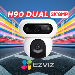 EZVIZ H90 DUAL 8MP 2K+ /WIFI /GIRA 360°/DOBLE LENTE Y ROTACIÓN /CON AUDIO BIDIRECCIONAL 📶🔒🔊