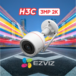 EZVIZ H3C 3MP 2K /WIFI /LENTE FIJA/CON AUDIO BIDIRECCIONAL📶🔒🔊