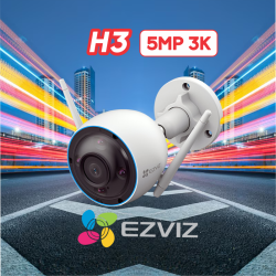 EZVIZ H3 5MP 3K /WIFI /LENTE FIJA/CON AUDIO BIDIRECCIONAL📶🔒🔊