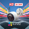 EZVIZ H3 3MP 2K /WIFI /LENTE FIJA/CON AUDIO BIDIRECCIONAL📶🔒🔊