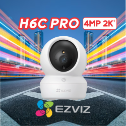 EZVIZ H6C PRO 4MP 2K+/WIFI /GIRA 360°/CON AUDIO BIDIRECCIONAL📶🔒🔊