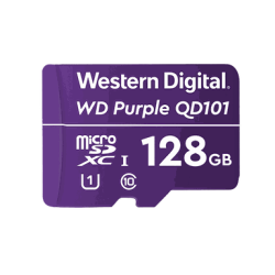 MEMORIA MICROSD 128GB PARA VIDEO VIGILANCIA - WD PURPURA