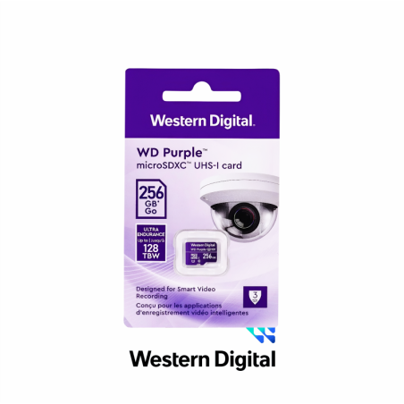 WESTERN DIGITAL 256GB WD PURPURA MEMORIA MICRO SD