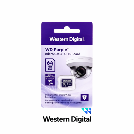WESTERN DIGITAL 64GB PURPURA MEMORIA MICRO SD