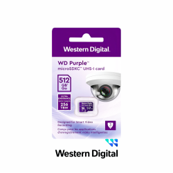 WESTERN DIGITAL 256GB WD PURPURA MEMORIA MICRO SD