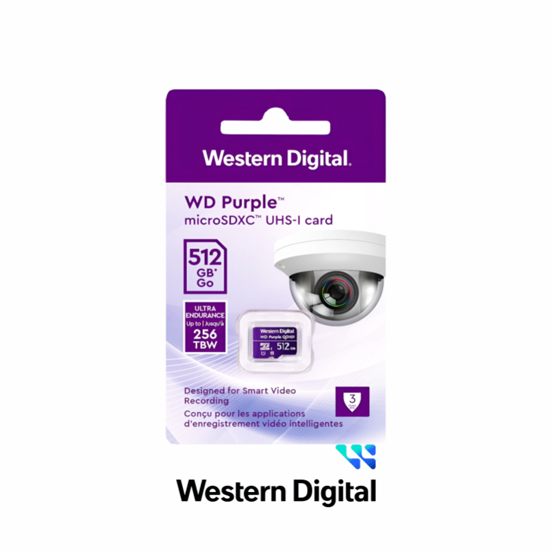 WESTERN DIGITAL 256GB WD PURPURA MEMORIA MICRO SD