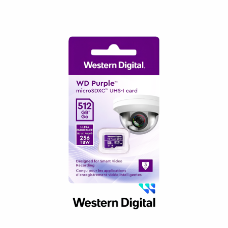 WESTERN DIGITAL 256GB WD PURPURA MEMORIA MICRO SD