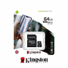 KINGSTON CANVAS SELECT PLUS  64GB MEMORIA MICROSD CON ADAPTADOR SD