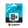 KINGSTON CANVAS GO! PLUS 64GB MEMORIA MICROSD CON ADAPTADOR SD