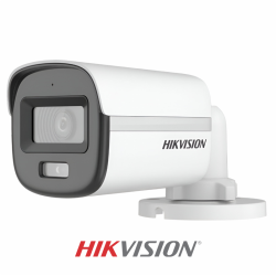 HIKVISION TUBO 5MP 3K COLOR VU /ANALOGA/FIJA/ SMART HYBRID LIGHT IR 25M 2.8MM C/AUDIO