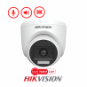 HIKVISION DOMO 5MP 3K /ANALOGA/FIJA/ SMART HYBRID LIGHT IR 20M 2.8MM C/AUDIO