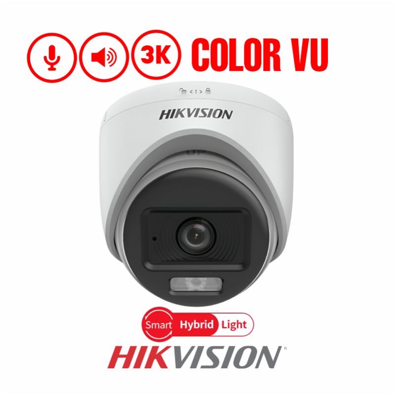 HIKVISION DOMO 5MP 3K COLOR VU/ANALOGA/FIJA/ SMART HYBRID LIGHT IR 20M 2.8MM C/AUDIO HIKVISION DOMO 5MP 3K COLOR VU/ANALOGA/FIJA/ SMART HYBRID LIGHT IR 20M 2.8MM C/AUDIO