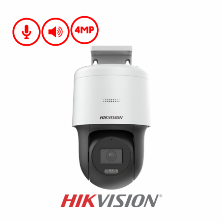 CÁMARA IP PT PARA EXTERIORES CON DOBLE LUZ DE 4 MP