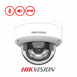 CÁMARA IP  DOMO FIJA CON LUZ HÍBRIDA INTELIGENTE DE 4 MP