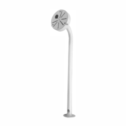 SOPORTE CURVO 40CM ALUMINIO ANTICORROSIVO TIPO DUCHA