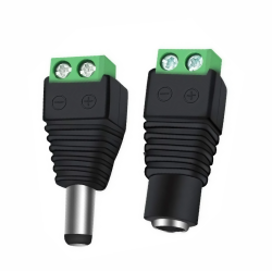 CONECTOR DC PARA ATORNILLAR (HEMBRA/MACHO)