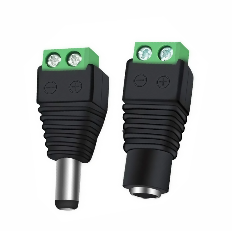 CONECTOR DC PARA ATORNILLAR (HEMBRA/MACHO)