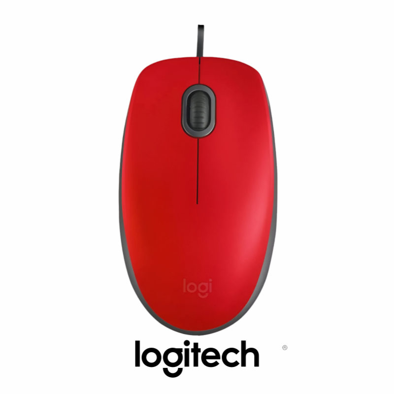 MOUSE LOGITECH OPTICO M110 USB ROJO