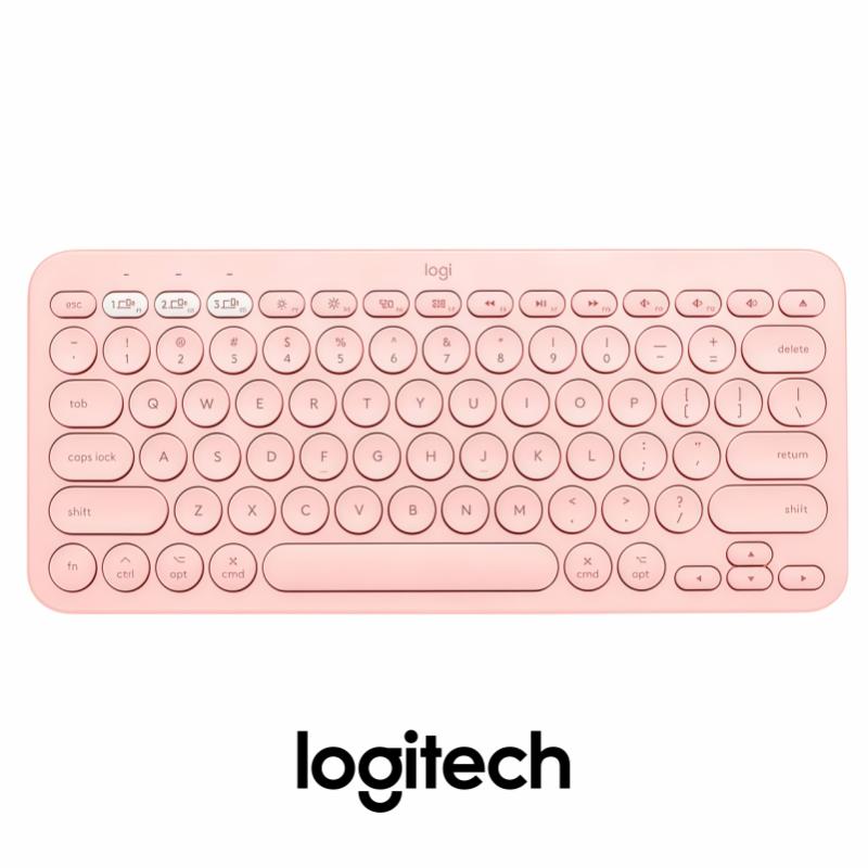 TECLADO BLUETOOTH MULTIDISPOSITIVO LOGITECH K380 ROSADO