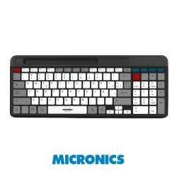 TECLADO MULTIMEDIA BLUETOOTH QUANTUM 3 MIC K600-3M MICRONICS