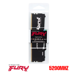 MEMORIA 32GB DDR5 KINGSTON FURY BEAST RGB BLACK BUS 5200MHz