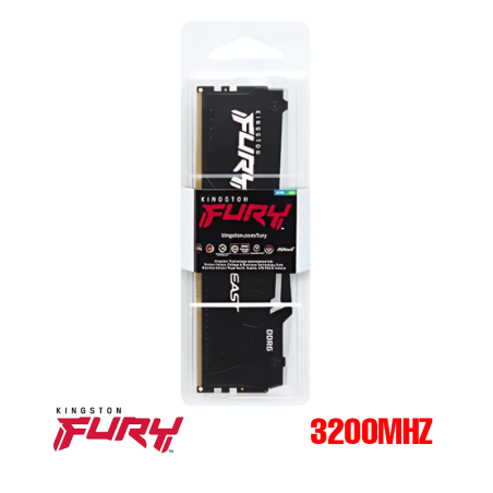 MEMORIA 16GB DDR4 KINGSTON FURY BEAST BLACK BUS 3200MHZ